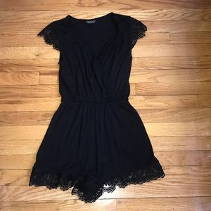 Topshop lace romper